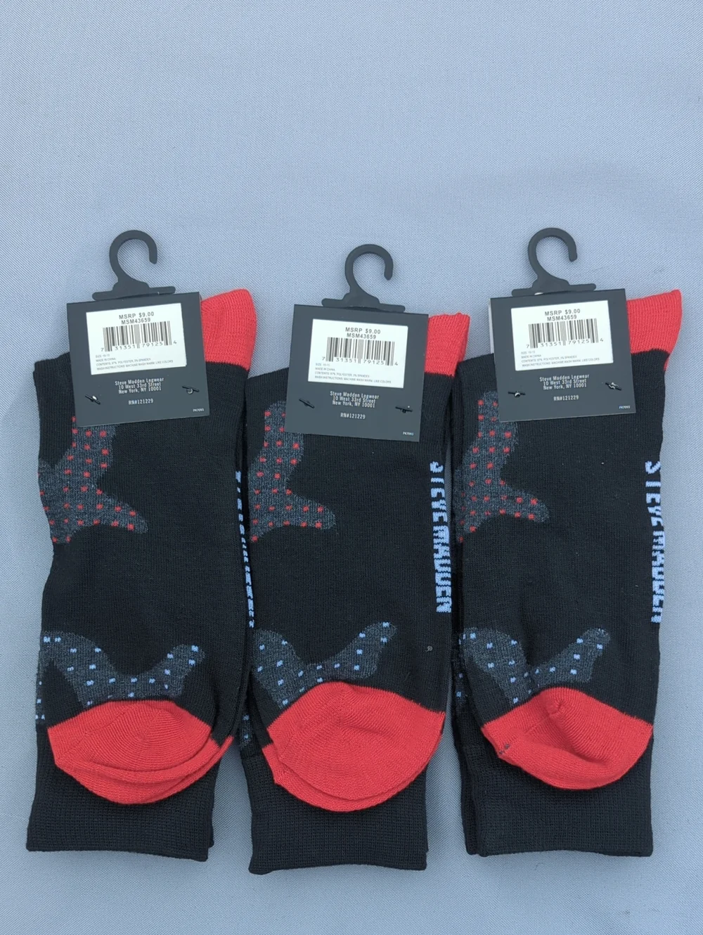 3PAIR BUNDLE + STEVE MADDEN CREW SOCKS